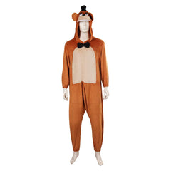 Film FNAF Freddy Pyjama Five Nights At Freddy's Jumpsuit Schlafanzug Cosplay Kostüm