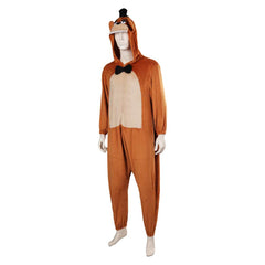 Film FNAF Freddy Pyjama Five Nights At Freddy's Jumpsuit Schlafanzug Cosplay Kostüm