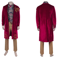 Film Wonka 2023 Willy Wonka Kostüm Charlie Und Die Schokoladenfabrik Cosplay Outfits