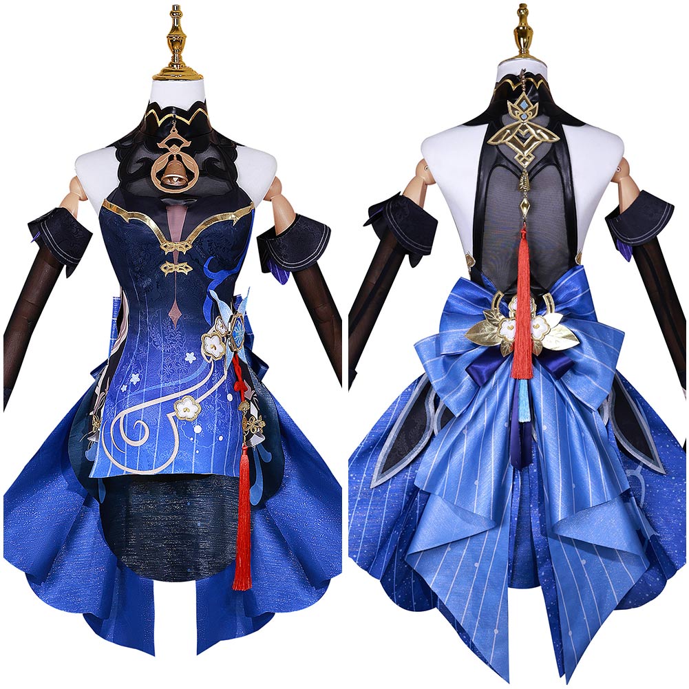 Genshin Impact Ganyu Lantern Rite Festival Cosplay Outfits