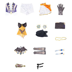 Genshin Impact Navia Kostüm Set Cosplay Halloween Karneval Outfits