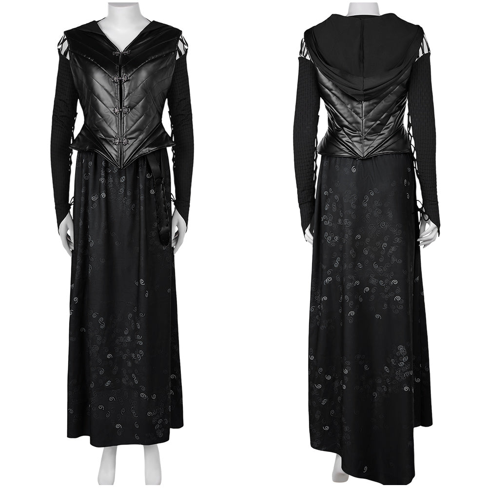 Harry Potter Bellatrix Lestrange schwarz Bekleidung Cosplay Kostüm