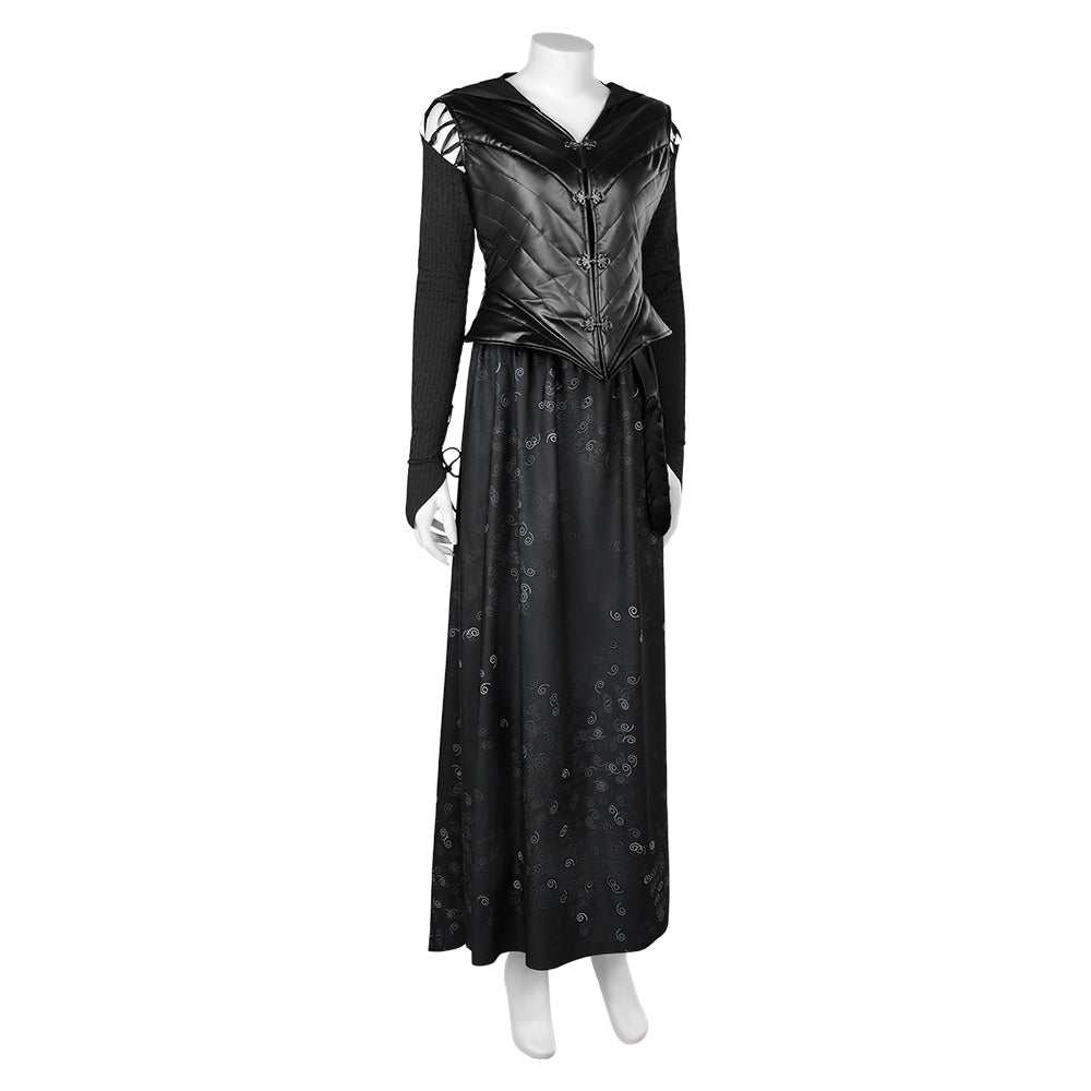 Harry Potter Bellatrix Lestrange schwarz Bekleidung Cosplay Kostüm