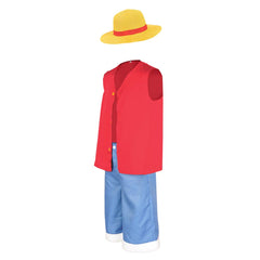 Kinder Jungen One Piece Luffy Cosplay Kostüm Halloween Karneval Party Outfit