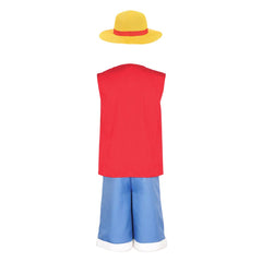 Kinder Jungen One Piece Luffy Cosplay Kostüm Halloween Karneval Party Outfit