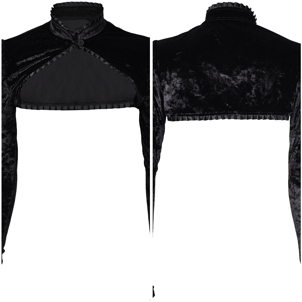 Lisa Frankenstein Kathryn Newton Velvet Kurz Jacke Cosplay Kostüm