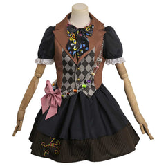 Mad Hatter Tarrant Hightopp Crossplay Cosplay Kostüm originell Damen Halloween Karneval Outfit