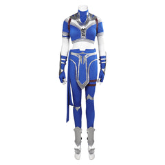 Mortal Kombat Kitana Kampfanzug Cosplay Halloween Karneval Kostüm