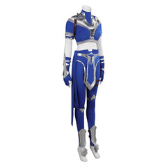 Mortal Kombat Kitana Kampfanzug Cosplay Halloween Karneval Kostüm