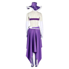 Nico Robin lila Kostüm Set Cosplay Halloween Karneval Outfits