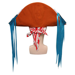 One Piece Buggy Piratenhut Cosplay Halloween Zubehör Buggy the Star Clown Pirate Hat