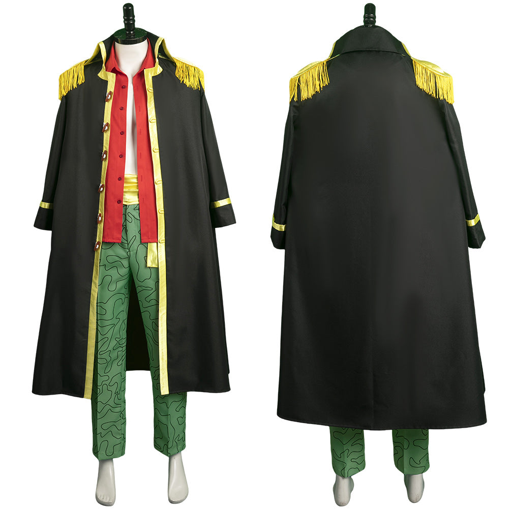 One Piece Kapitän Marshall·D·Teach Kostüm SET Cosplay Halloween Karneval Outfits