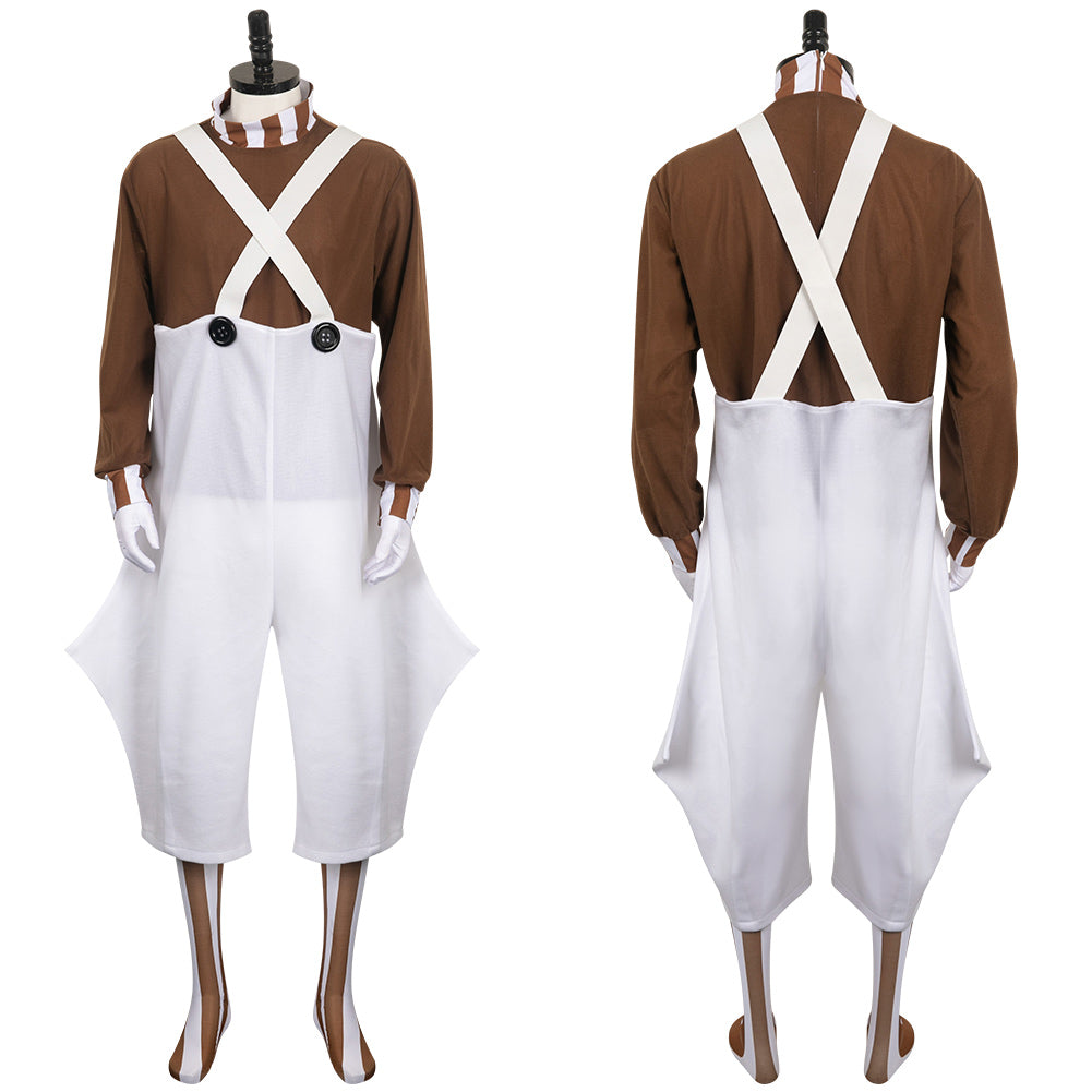 Oompa Loompa Kostüm Set Charlie und die Schokoladenfabrik Cosplay