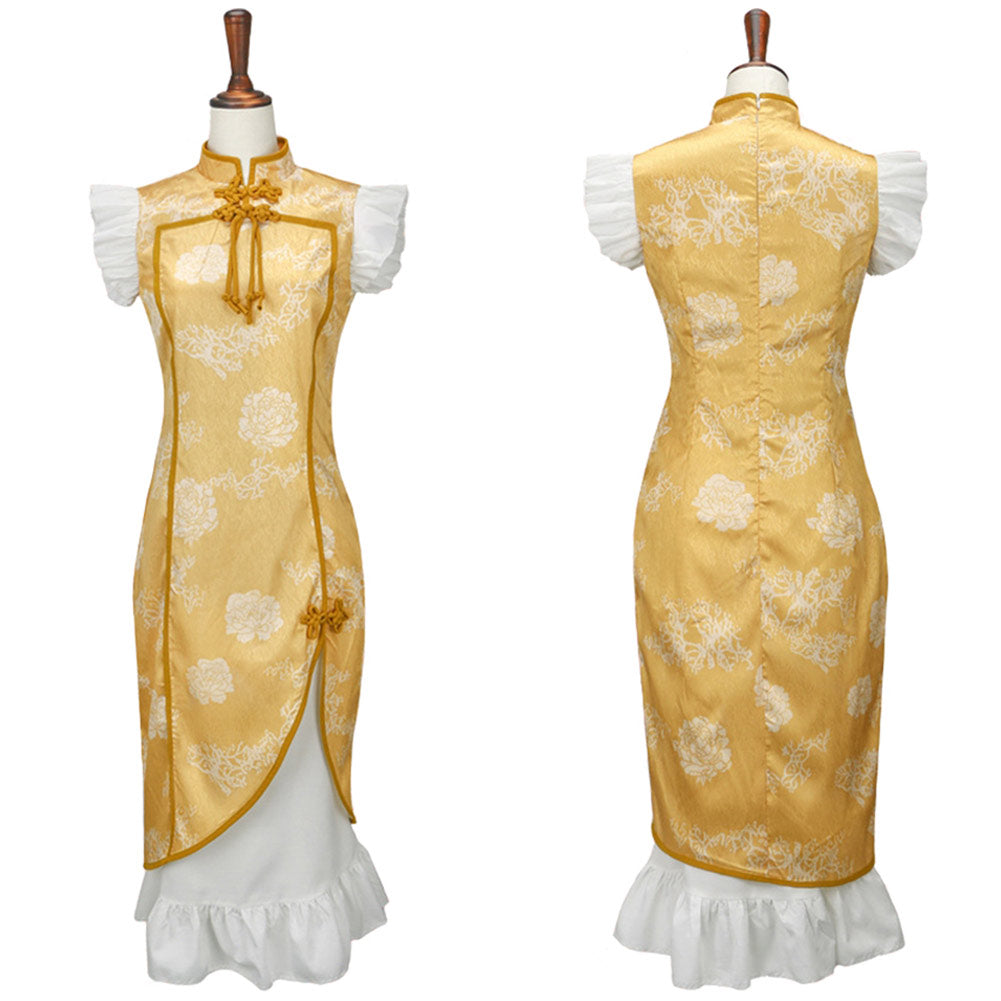 Puella Magi Madoka Magica Mami Tomoe Cheongsam Cosplay Kostüm