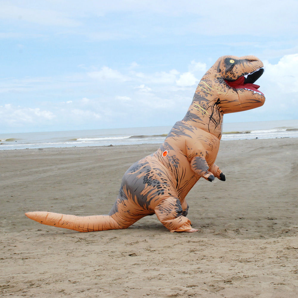 Aufblasbare Fettkostüm Fatsuit Dinosaurier Kostüm Erwachsene T-Rex