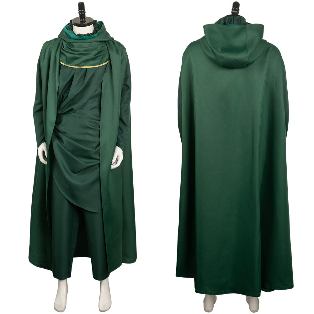 Serie Loki Staffel 2 Loki grün Umhang Cosplay Kostüm Halloween Karnenval Outfits