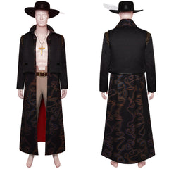 Serie One Piece Dracule Mihawk Kostüm Set Cosplay Halloween Karneval Outfits