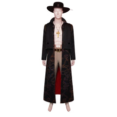 Serie One Piece Dracule Mihawk Kostüm Set Cosplay Halloween Karneval Outfits