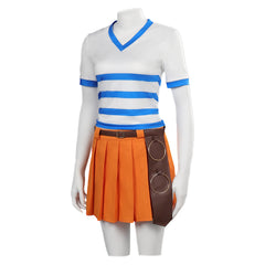Serie One Piece Nami Kostüm Set Cosplay Halloween Karneval Outfits