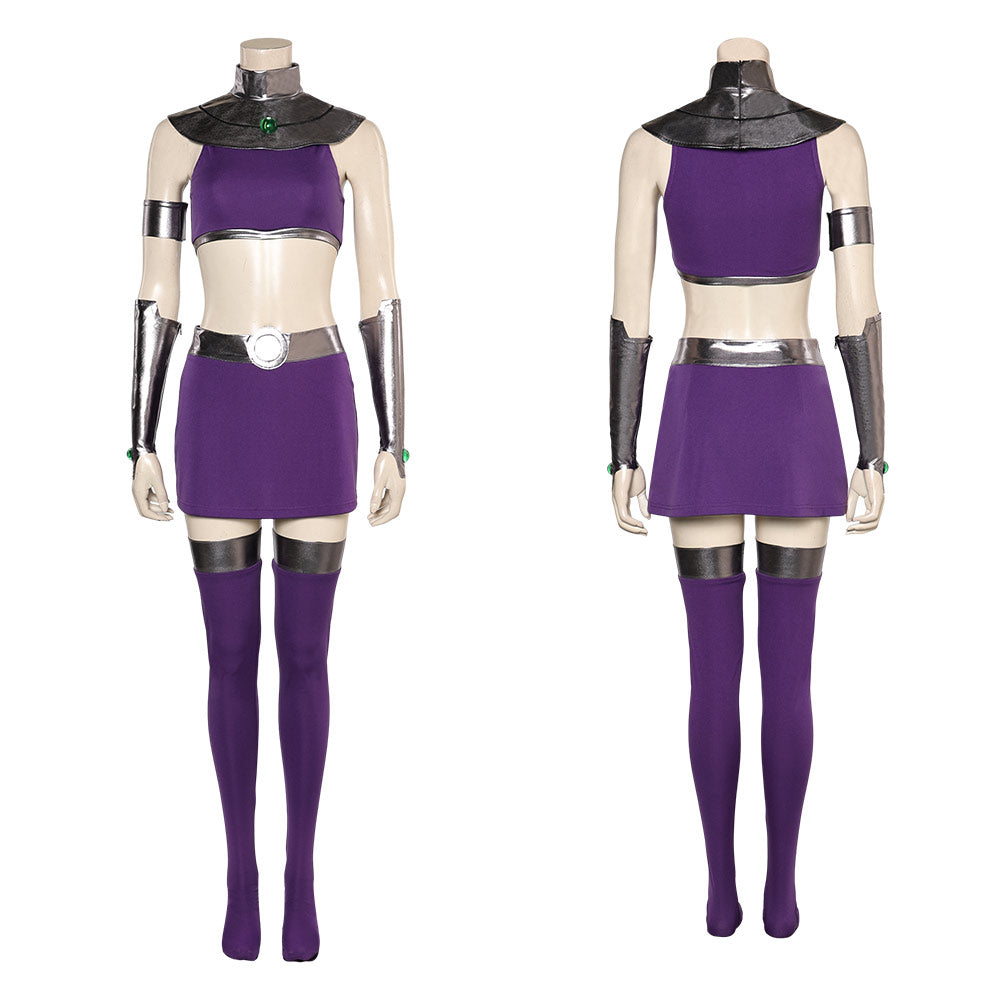Teen Titans Starfire Koriand'r Kostüm Set Cosplay Halloween Karneval Outfits