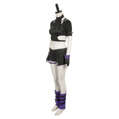 Tekken Reina Cosplay schwarz Kostüm Halloween Karneval Outfits