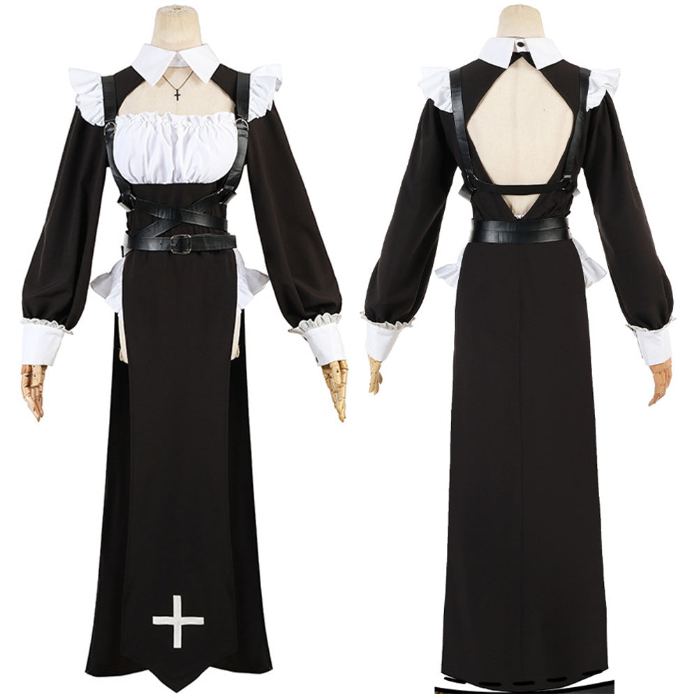 The Nun Die Nonne Kostüm Cosplay Halloween Karneval Dienstmädchen Outfits