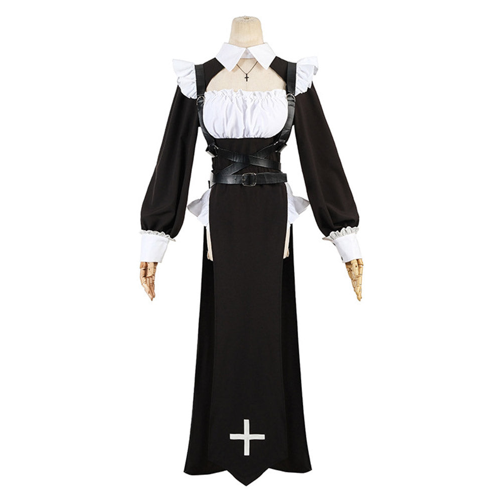 The Nun Die Nonne Kostüm Cosplay Halloween Karneval Dienstmädchen Outfits