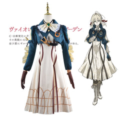 Violet Evergarden Vaioretto Evagaden Violet Kleid Cosplay Kostüm Set