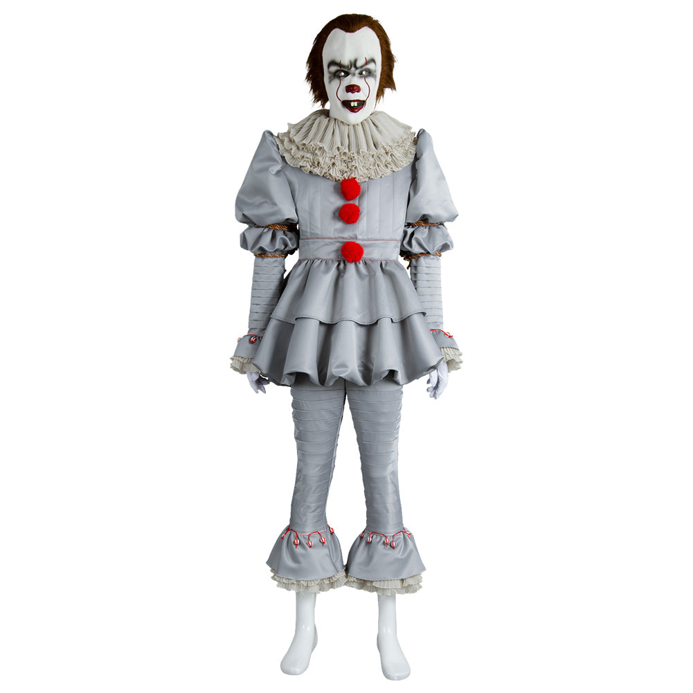 IT Movie ES Pennywise The Clown Outfit Cosplay Kostüm Karneval