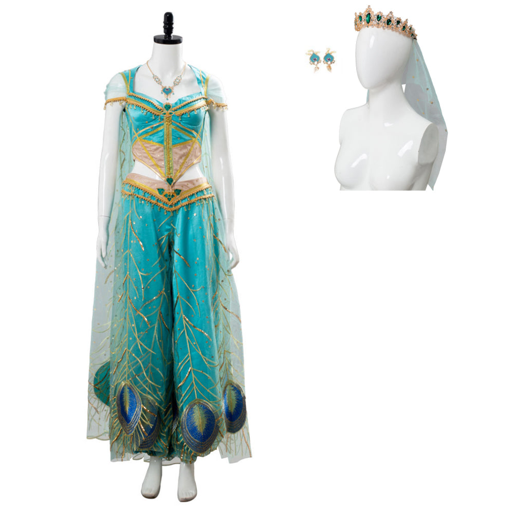 Aladdin Prinzessin Jasmin Kleid Cosplay Kostüm