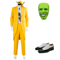 Stanley Ipkiss The Mask Die Maske Jim Carrey Gelb Anzug Cosplay Kostüm Karneval Kostüm