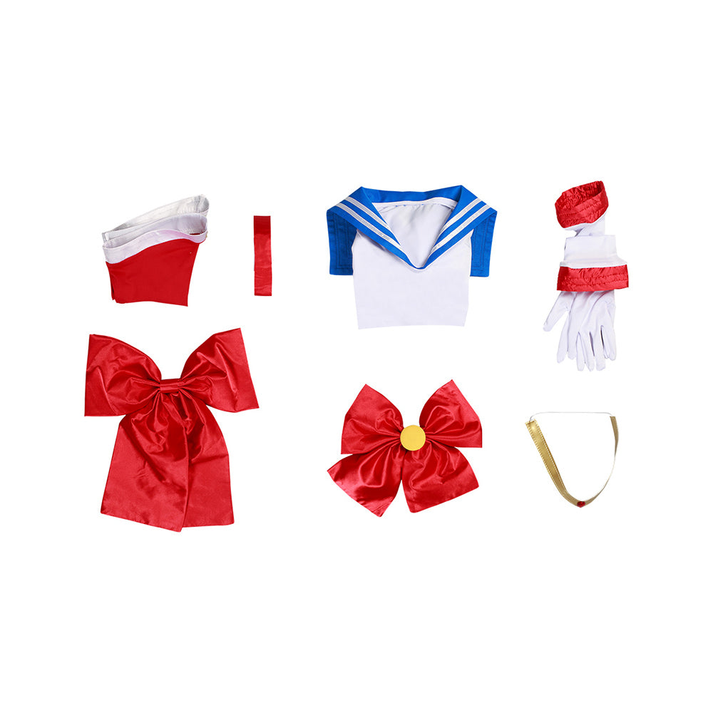 Kinder Sailor Moon Tsukino Usagi Kostüm Mädchen Halloween Karneval Kostüm
