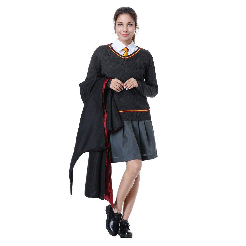 Harry Potter Gryffindor Uniform Hermione Granger Cosplay Kostüm für Erwachsene Damen