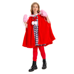 Kinder Cindy Cosplay Kostüm Cindy Lou Who Outfits Halloween Karneval Weihnachten Kleid