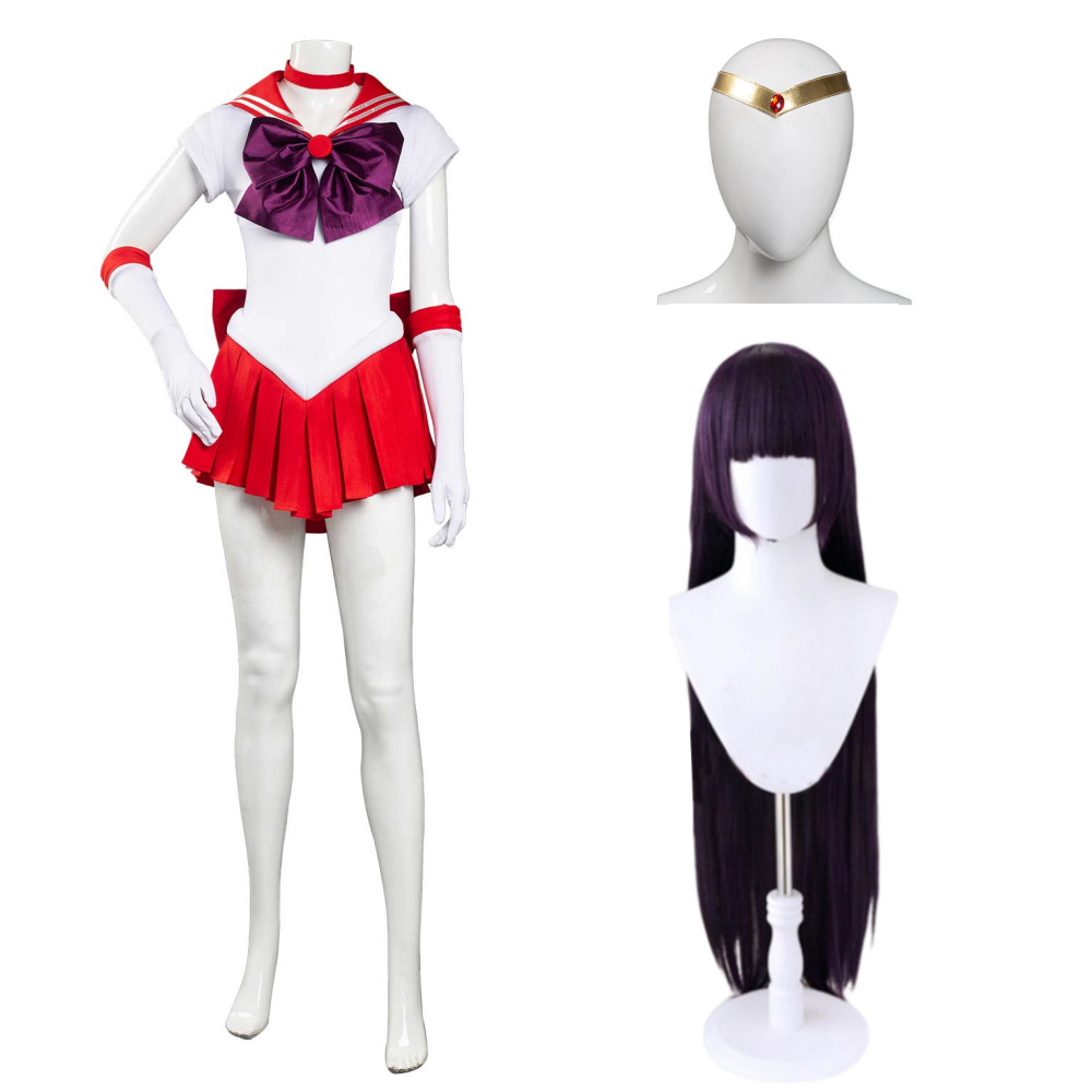 Geist des Feuers Rei Hino Uniform Sailor Mars Rei Hino Cosplay Halloween Karneval Kostüm