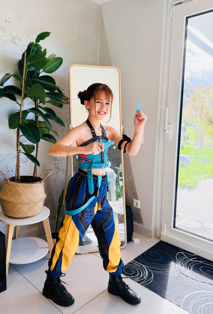 Kinder Mädchen Zoey Kostüm Kpop Demon Hunters HUNTRIX Zoey Cosplay Outfits