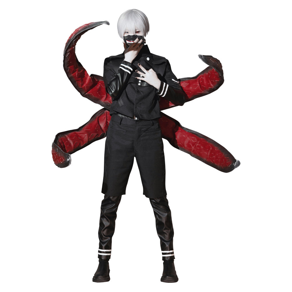 Tokio Ghul √A Ken Kaneki Jumpsuit Battle Uniform Cosplay Kostüm