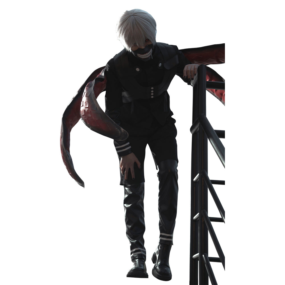 Tokio Ghul √A Ken Kaneki Jumpsuit Battle Uniform Cosplay Kostüm