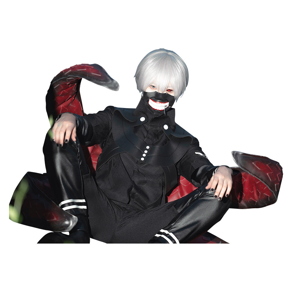 Tokio Ghul √A Ken Kaneki Jumpsuit Battle Uniform Cosplay Kostüm