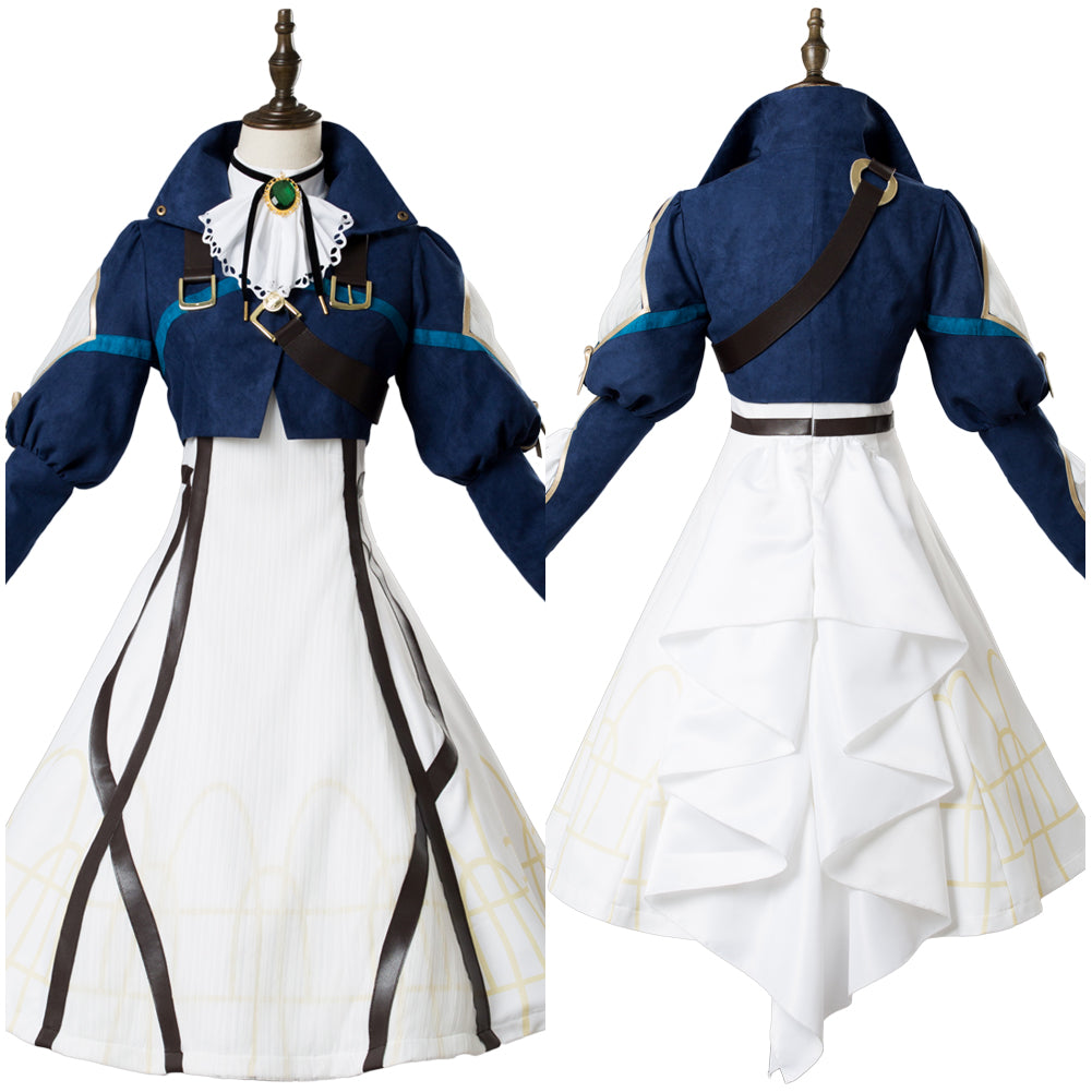 Violet Evergarden Vaioretto Evagaden Violet Kleid Cosplay Kostüm Karneval Outfits