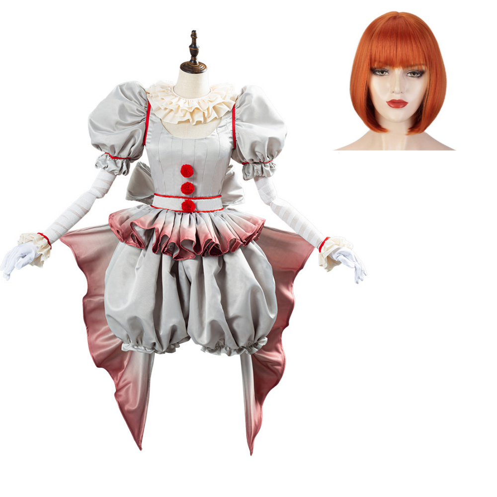 Pennywise Cosplay Kostüm Pennywise The Clown Kostüm Outfit Halloween Karnival weiblich Kostüm