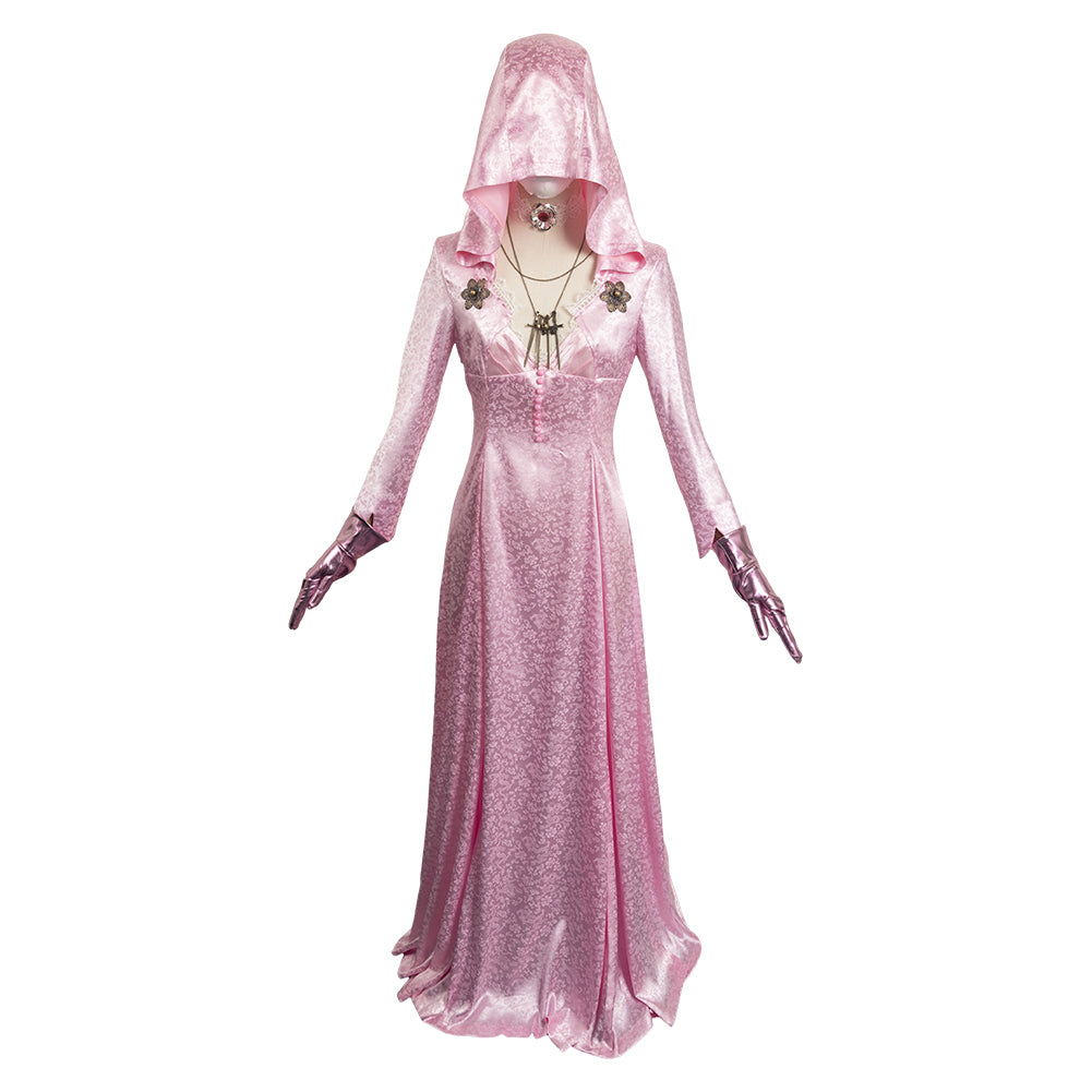 Resident Evil Village Witch Bela Hexe Bela Dimitrescu Schwarz Kleid Cosplay Kostüm