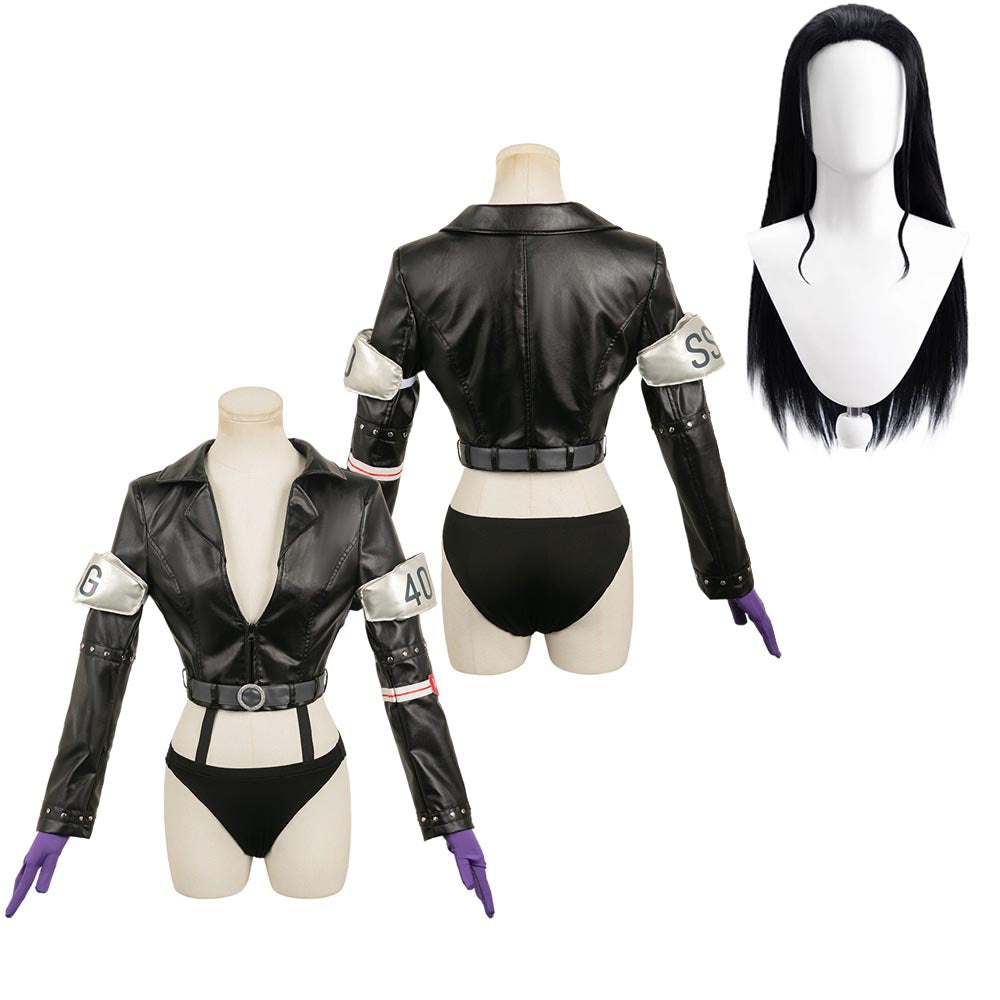 Nico Robin Egghead Arc schwarz Kostüm Set One Piece Nico Outfits