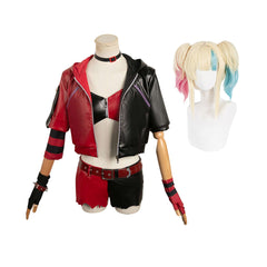Suicide Squad Isekai Harley rot Outfits Cosplay Kostüm