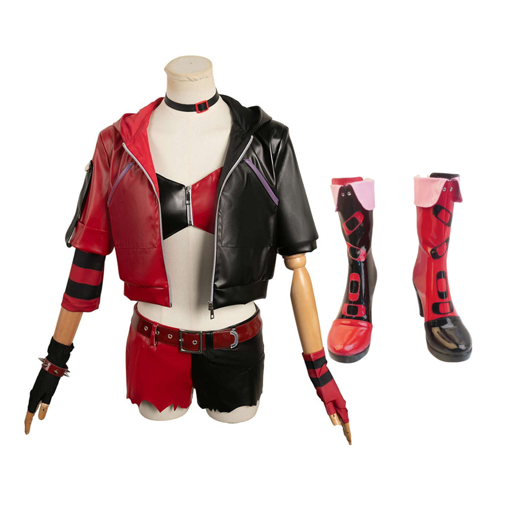 Suicide Squad Isekai 2024 Harley rot Outfits Cosplay Kostüm