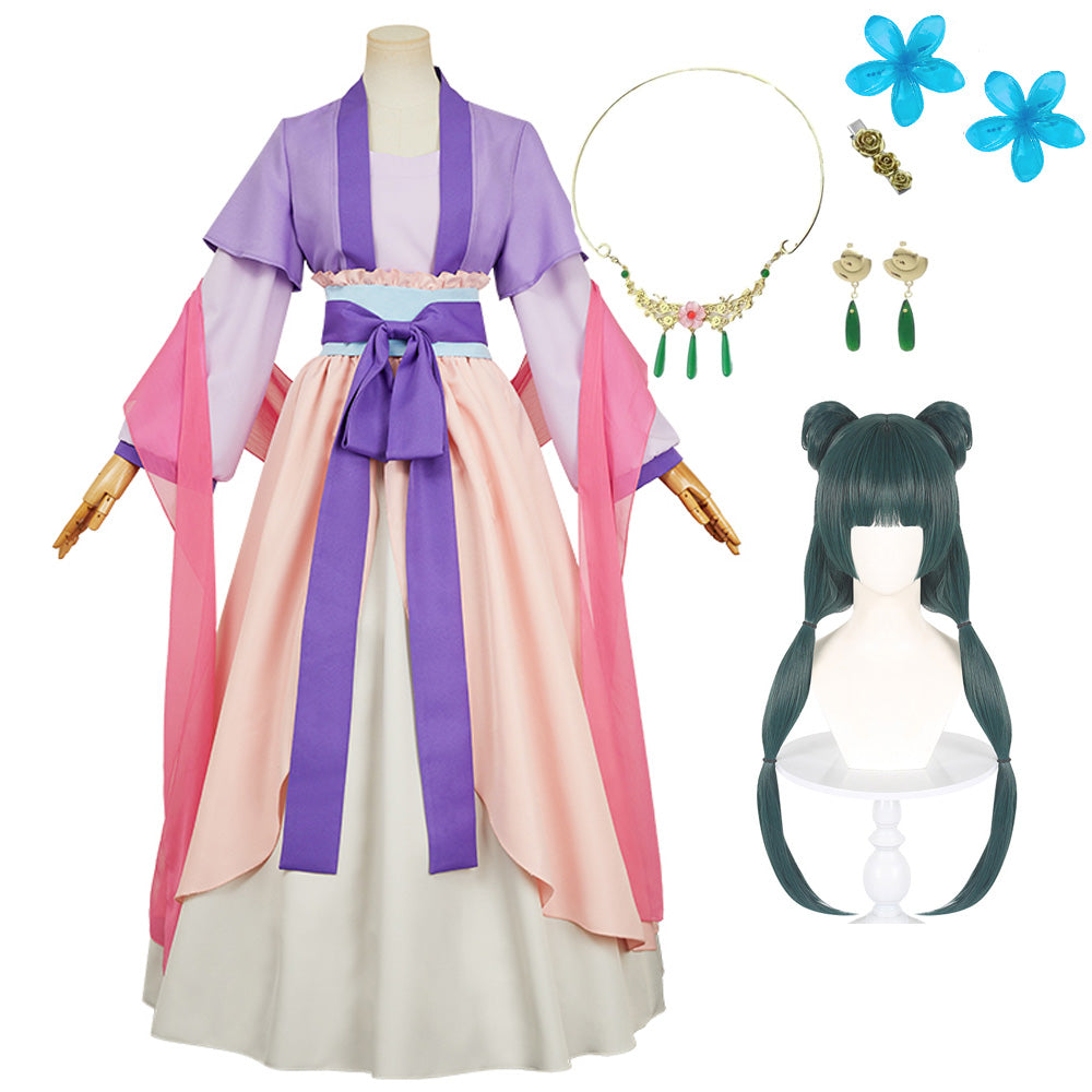 The Apothecary Diaries Maomao lila Hanfu Cosplay Outfits