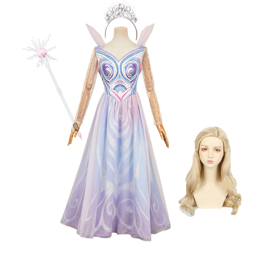 Glinda Kleid Wicked: For Good (2025) Glinda Cosplay Kostüm