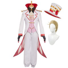 Lucifer Morningstar weiß Outfit Hellaverse Hazbin Hotel Lucifer Cosplay Kostüm