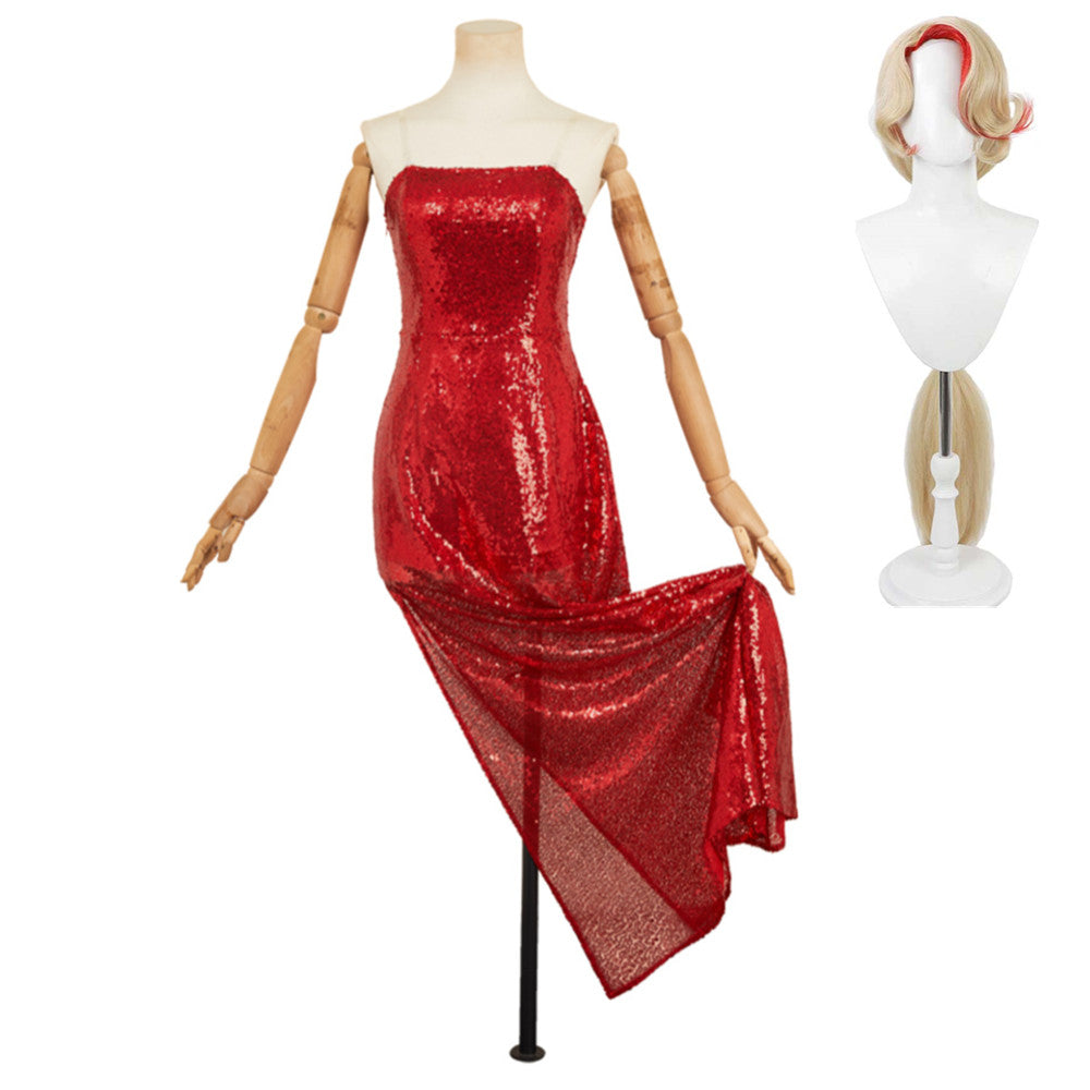 Charlie Morningstar rot Kleid Hazbin Hotel 2 Charlie Cosplay Outfits
