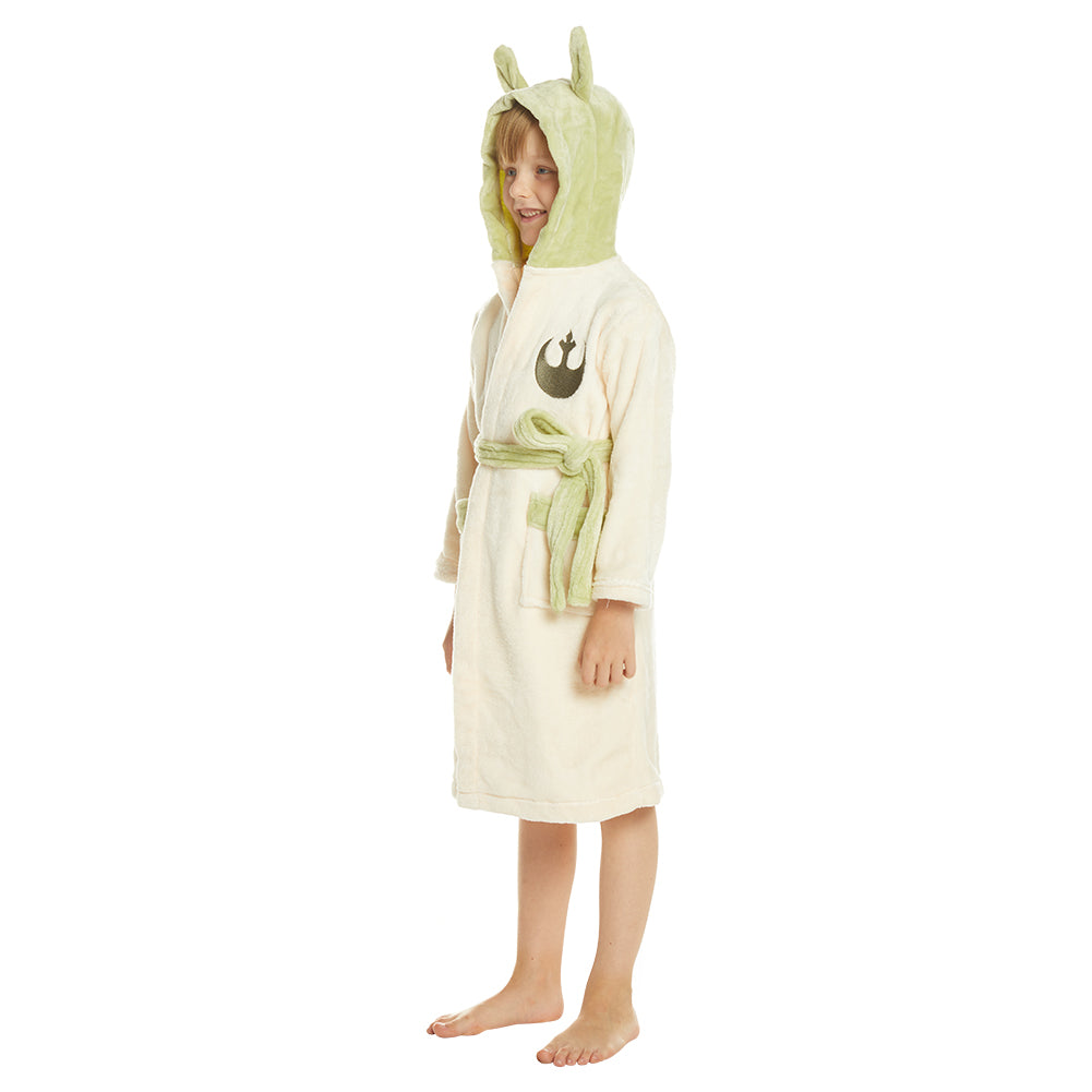 Kinder Yoda Jedi Öhre Fleece Badenmantel Jugendliche Kind Robe